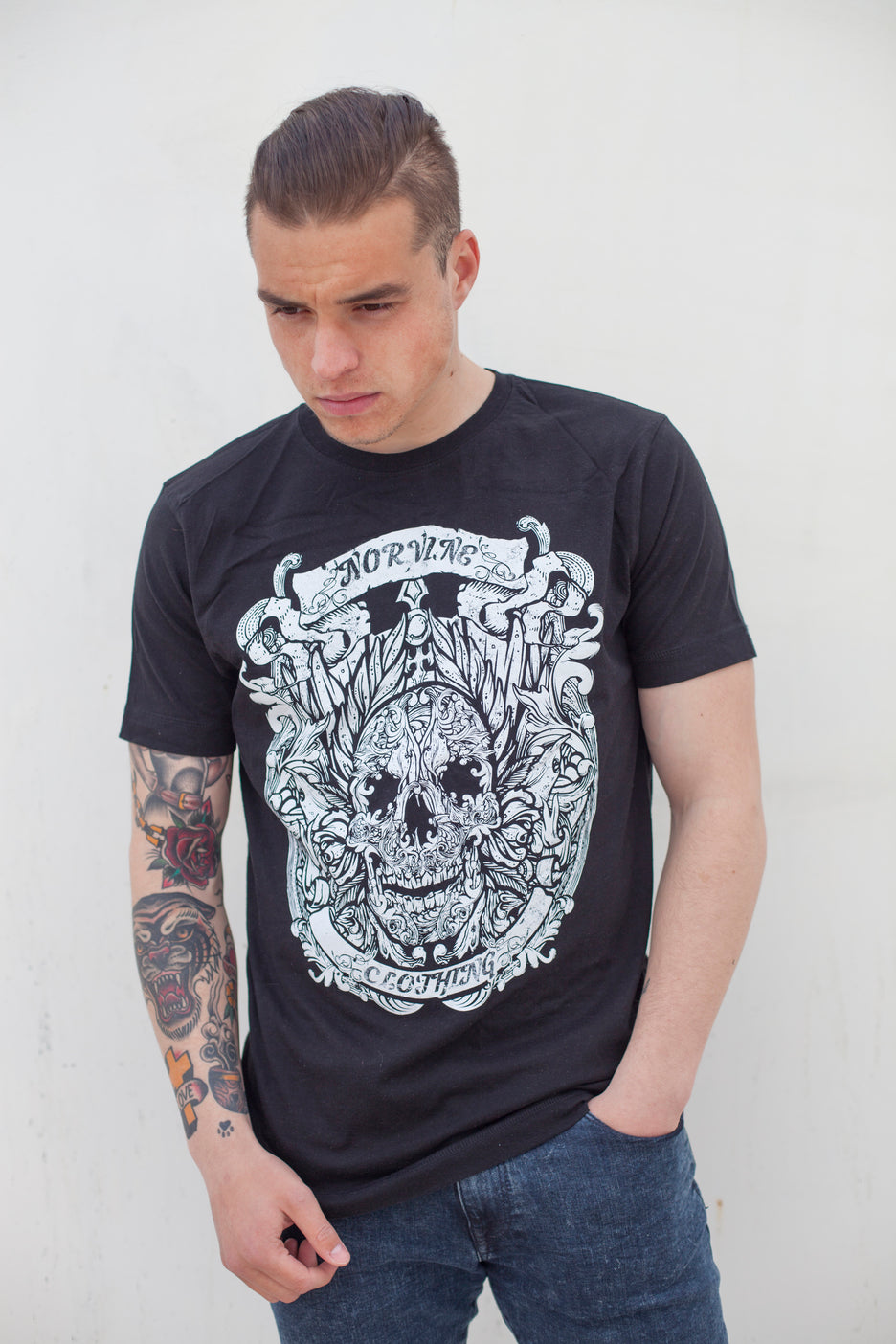 Caesar Tattoo Style T-Shirt