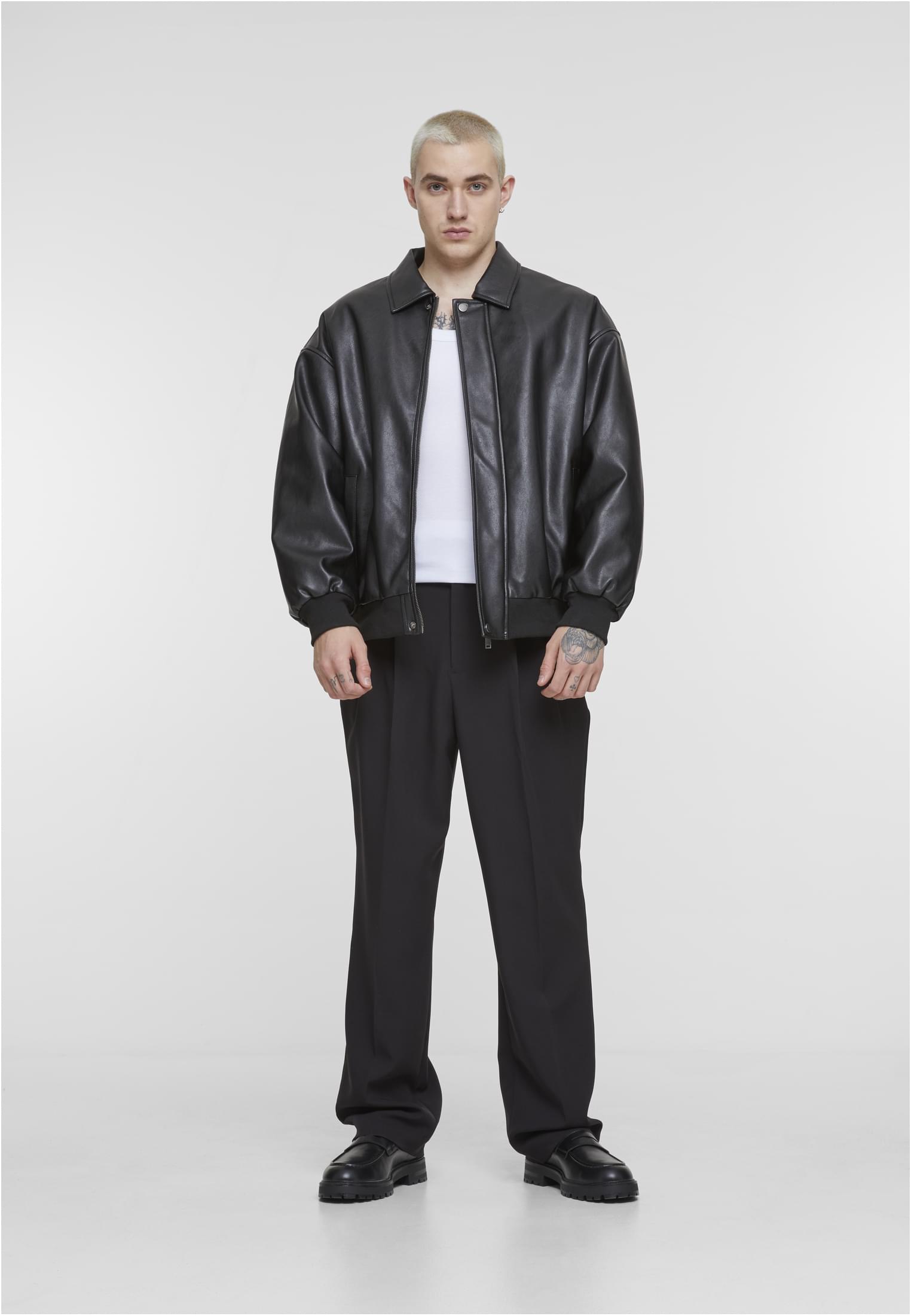 Synthetic Leather Blouson